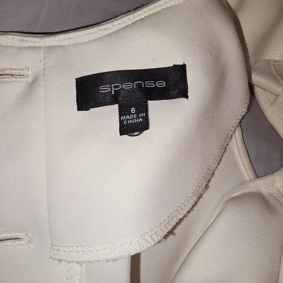 Womens size 6 sense white fitted Sleeveless dress - Picture 11 of 14